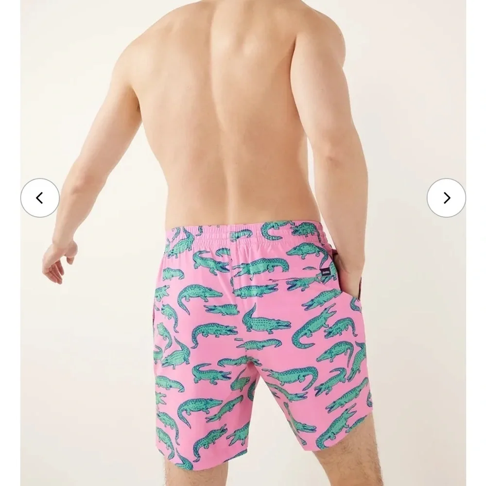 chubbies green pink